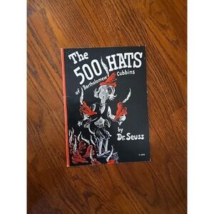 MAG: 500 Hats of Bartholomew Cubbins Scholastic 1966-Dr. Seuss-Unique cover a...